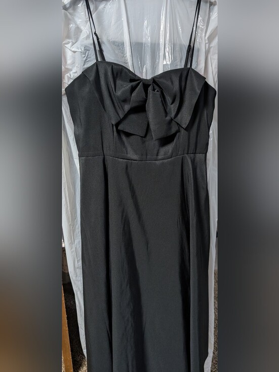 a new day Dresses & Skirts - a new day Black Bow-Accent Evening Semi-Formal Dress Size 8